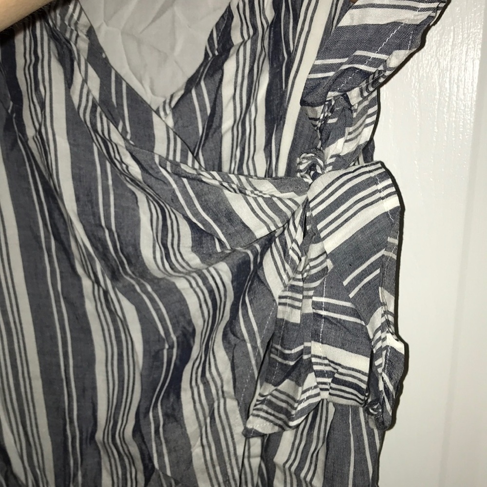 Striped blue and white dress - Picture 3 of 3